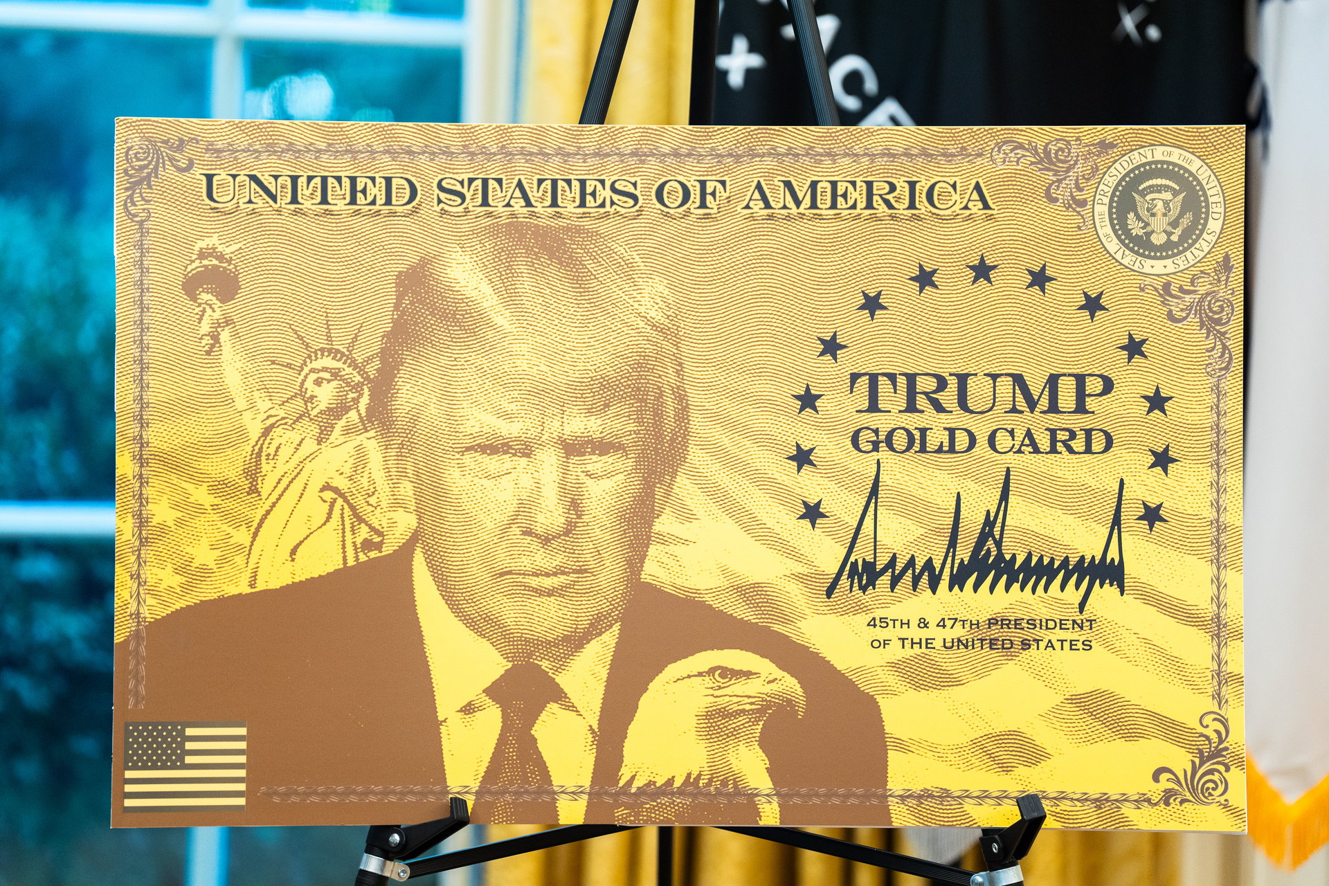 Trump enthüllt $1 Million 'Gold Card' zum Kauf der US-Residenz